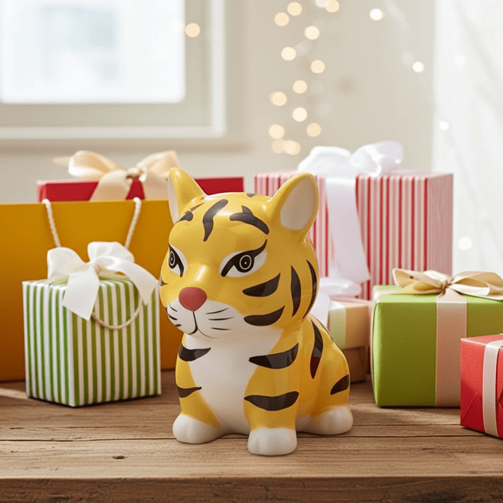 Salvadanaio Tigre 250g - Regalo Divertente Bambini Animali - GrazieGio
