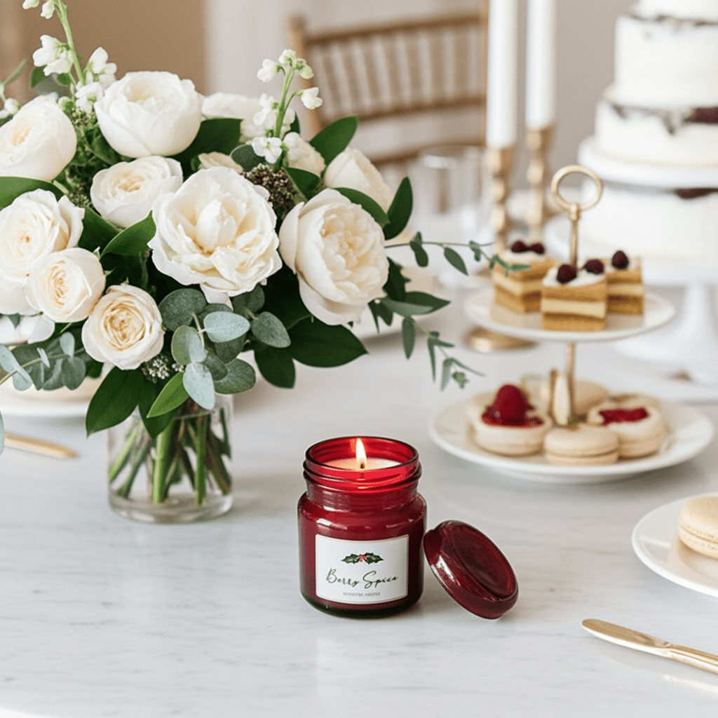 Candela Profumata Frutti di Bosco Speziati Vetro 8cm - GrazieGio