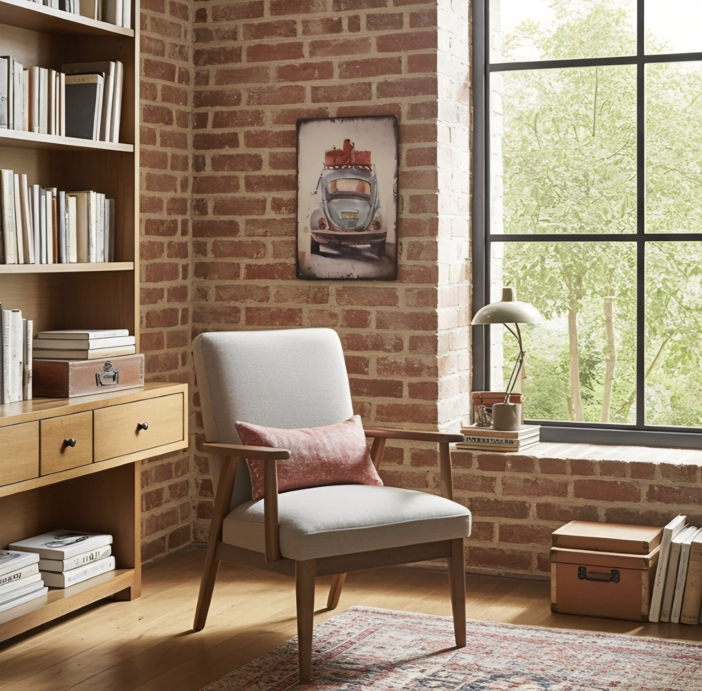 Placca Metallo Vintage Maggiolino 20x30cm Retrò - GrazieGio