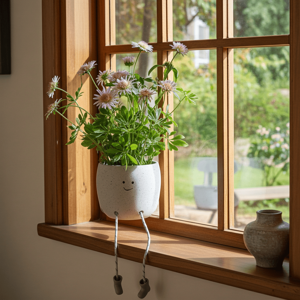 Vaso Decorativo con Gambette Ceramica Design Originale - GrazieGio