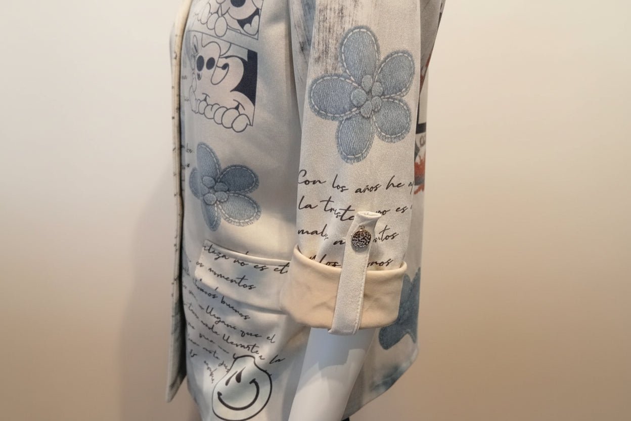 Blazer Oversize Pop Art – Stampa Disney & Graffiti - GrazieGio