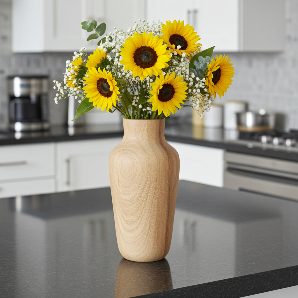 Vaso Effetto Ruvido Ceramica 22cm - Design Rustico Naturale