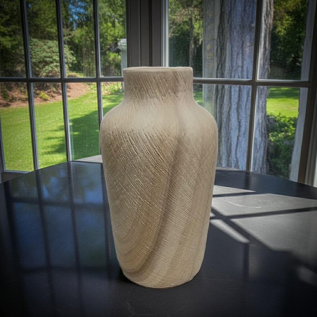 Vaso Effetto Ruvido Ceramica 22cm - Design Rustico Naturale
