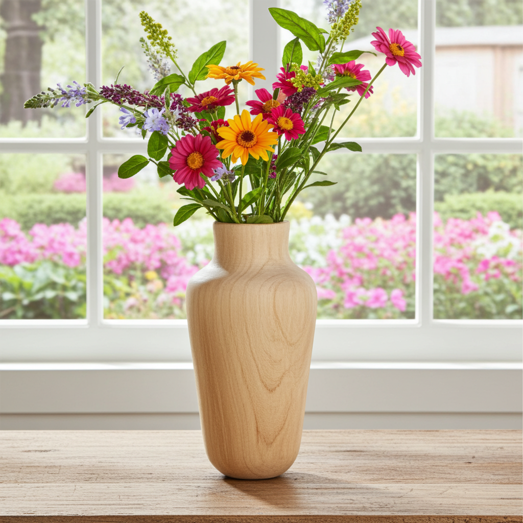 Vaso Effetto Ruvido Ceramica 22cm - Design Rustico Naturale