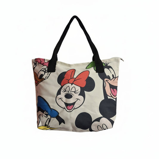 Borsa Shopper in Tela con Stampa Disney Colorata - GrazieGio - GrazieGio