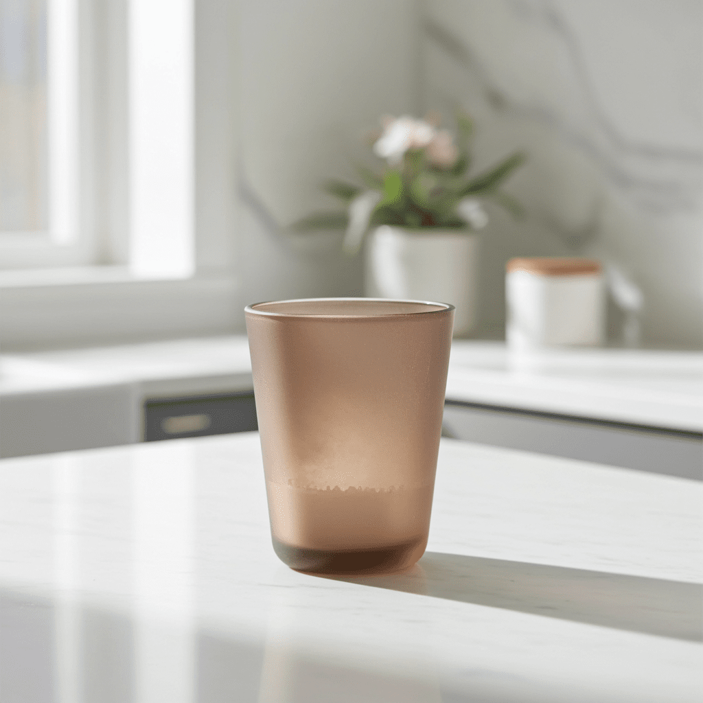 Portacandele Vetro Decorato Trasparente 12cm - Elegante Classico - GrazieGio