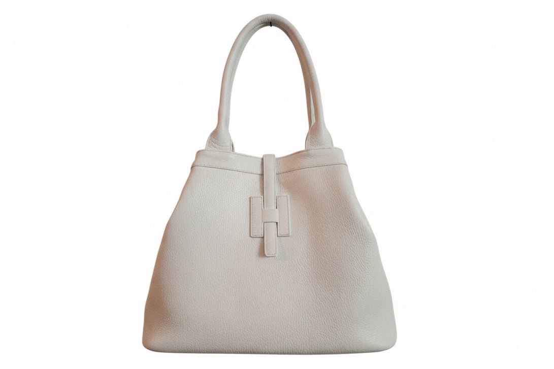 Borsa Shopper " H " pelle martellata - GrazieGio