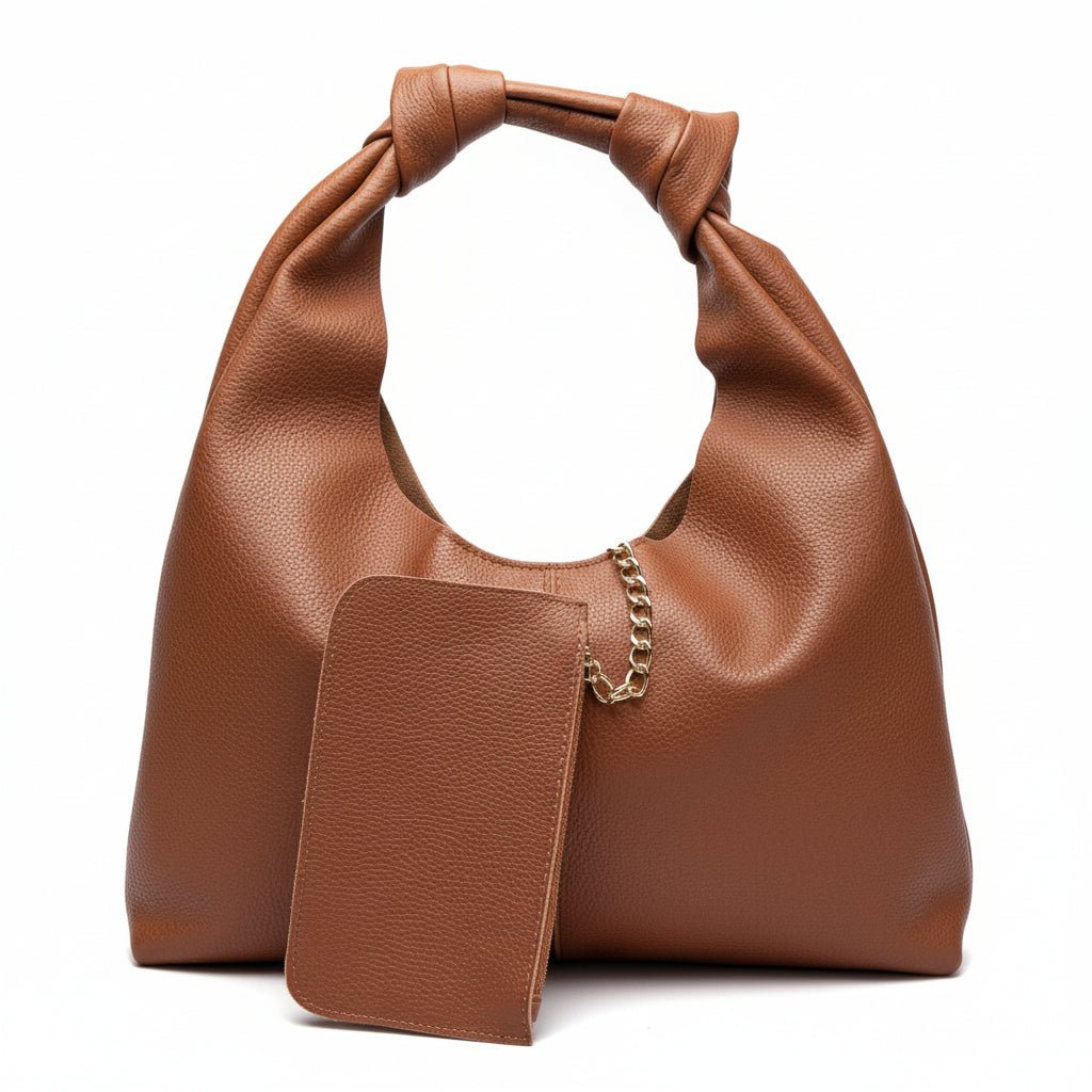 Borsa Hobo - Manico Annodato e intrecciato con pochette - GrazieGio