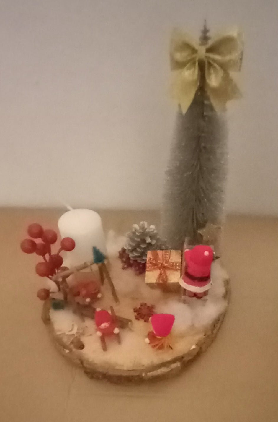 Parco Giochi Natalizio Legno 30cm Artigianale - GrazieGio