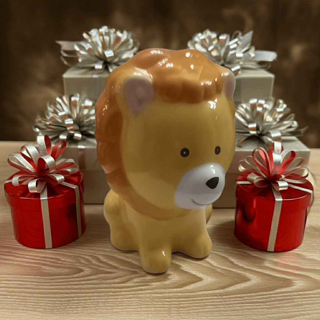 Salvadanaio Leoncino 250g - Regalo Bambini Re della Savana - GrazieGio