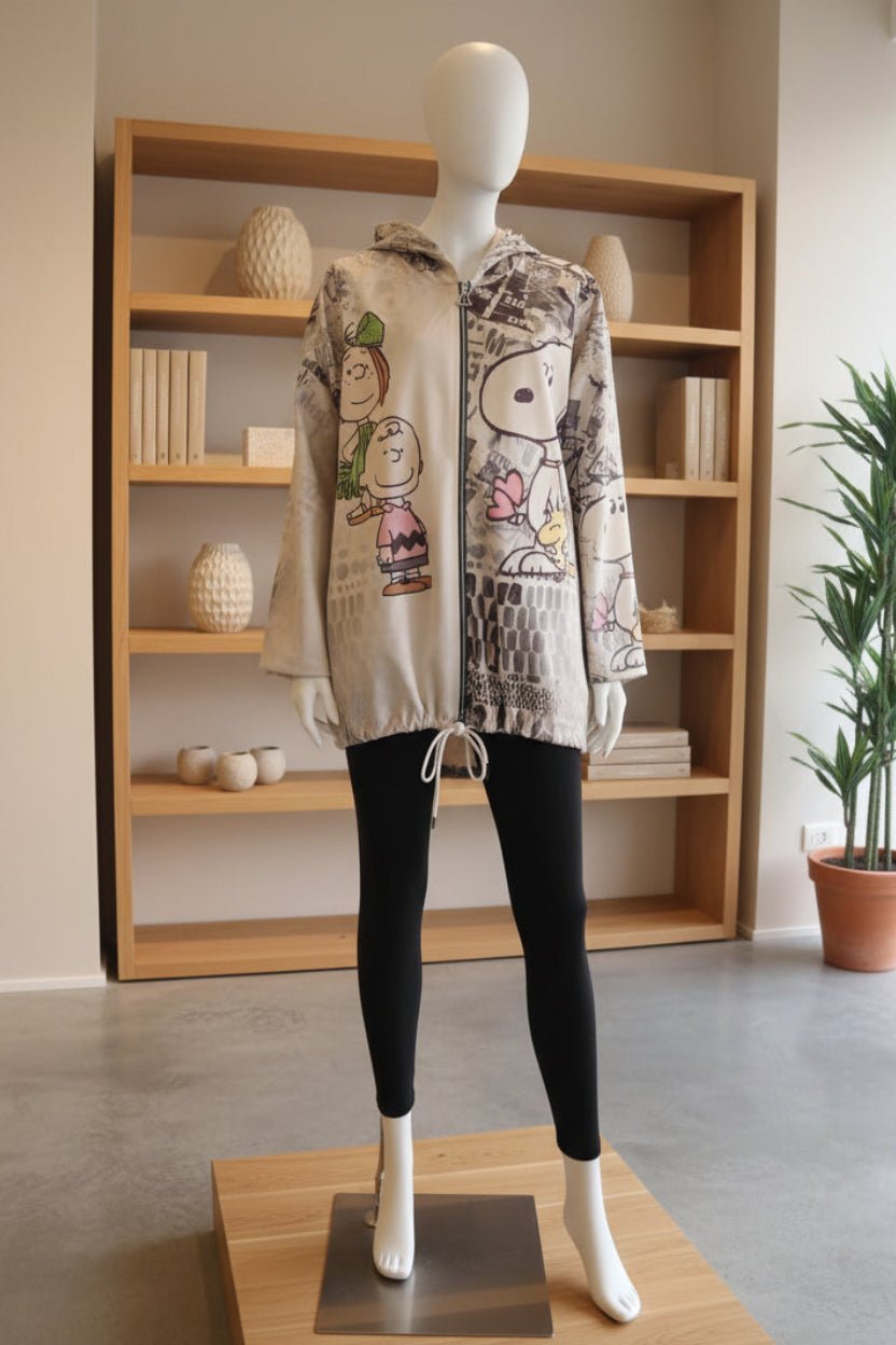 Felpa Oversize Streetwear "Iconic Pop" — Zip, Cappuccio & Grafica Urban - GrazieGio
