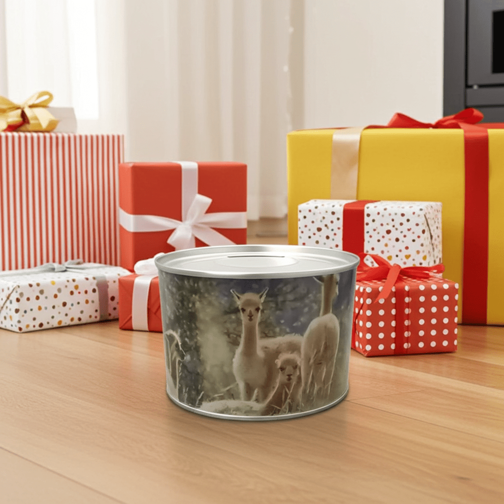 Salvadanaio Rotondo Scatoletta - Design Pratico Originale - GrazieGio