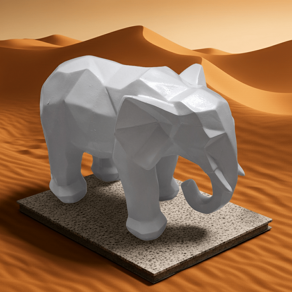 Statuetta Decorativa Elefante 15cm Resina Elegante - GrazieGio