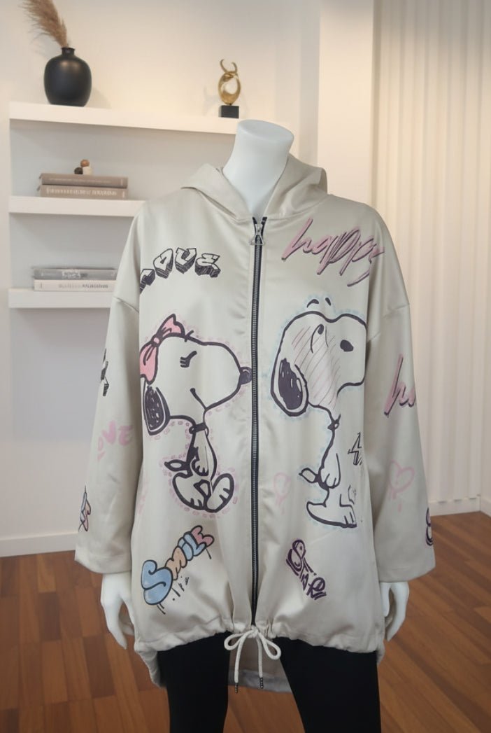 Felpa Oversize Streetwear "Iconic Pop" — Zip, Cappuccio & Grafica Urban - GrazieGio