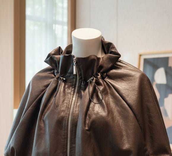 Giubbotto Bomber Oversize in Ecopelle – Made in Italy - GrazieGio