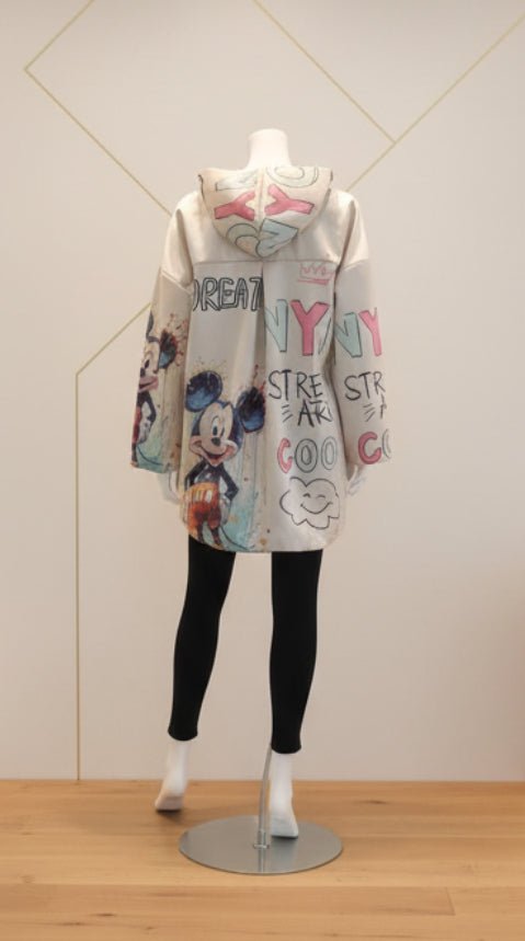 Felpa Oversize Streetwear "Iconic Pop" — Zip, Cappuccio & Grafica Urban - GrazieGio