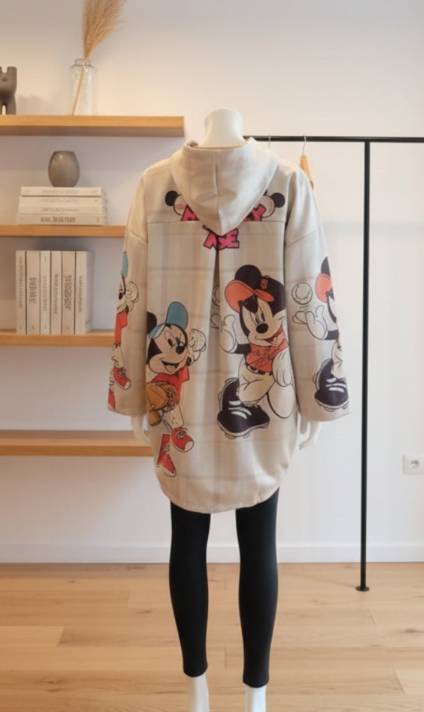 Felpa Oversize Streetwear "Iconic Pop" — Zip, Cappuccio & Grafica Urban - GrazieGio