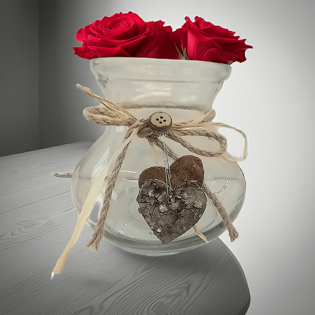 Vaso Decorativo Vetro 14cm - Design Trasparente Moderno - GrazieGio