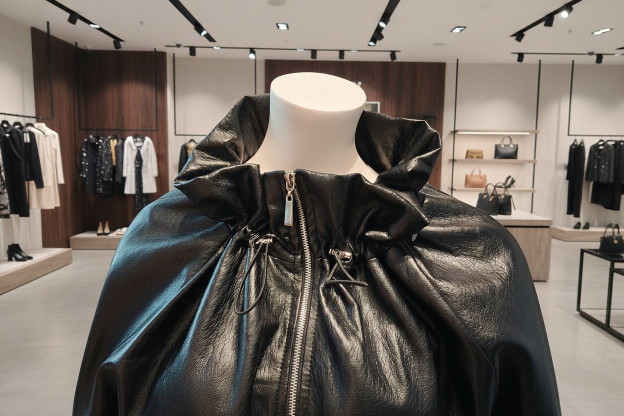 Giubbotto Bomber Oversize in Ecopelle – Made in Italy - GrazieGio