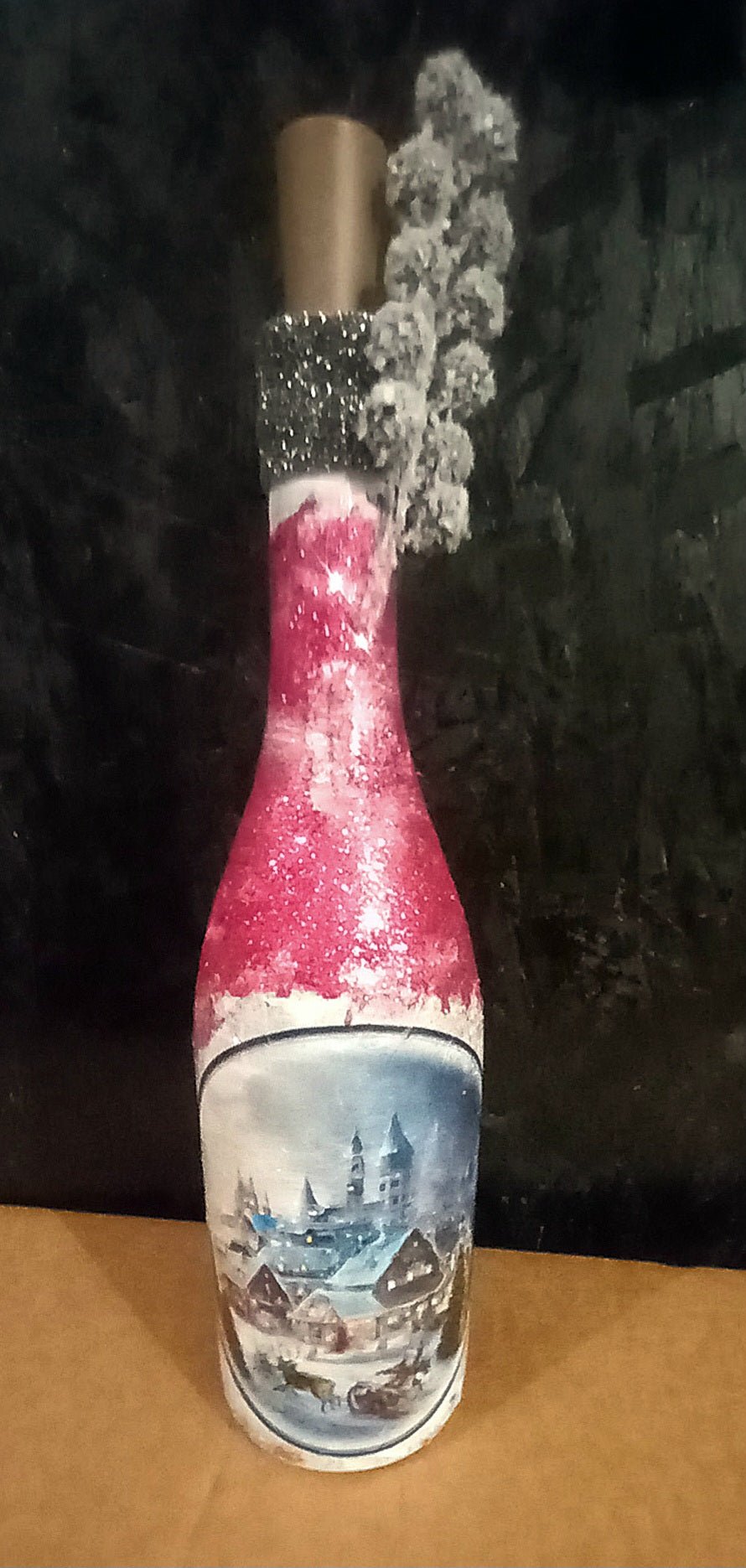 Bottiglia Decorativa Natalizia con Luci LED - GrazieGio