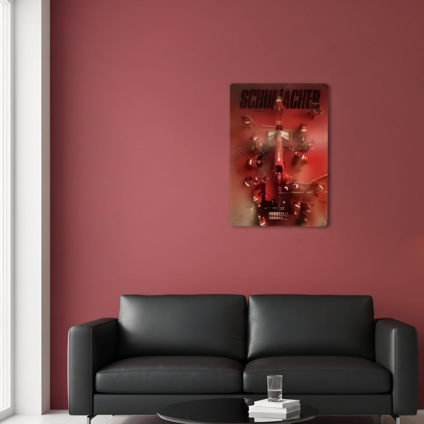 Placca Metallo Vintage Schumacher F1 20x30cm Retrò - GrazieGio