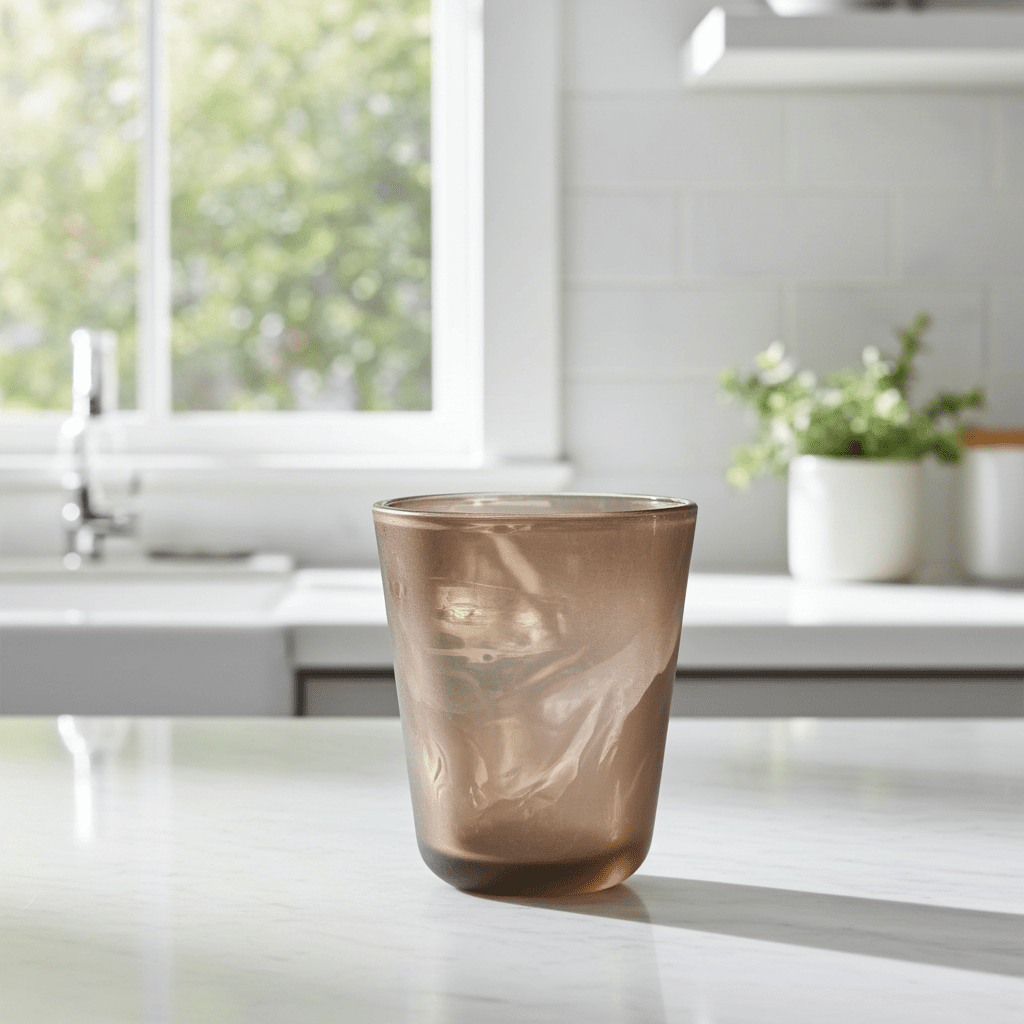 Portacandele Vetro Decorato Trasparente 12cm - Elegante Classico - GrazieGio