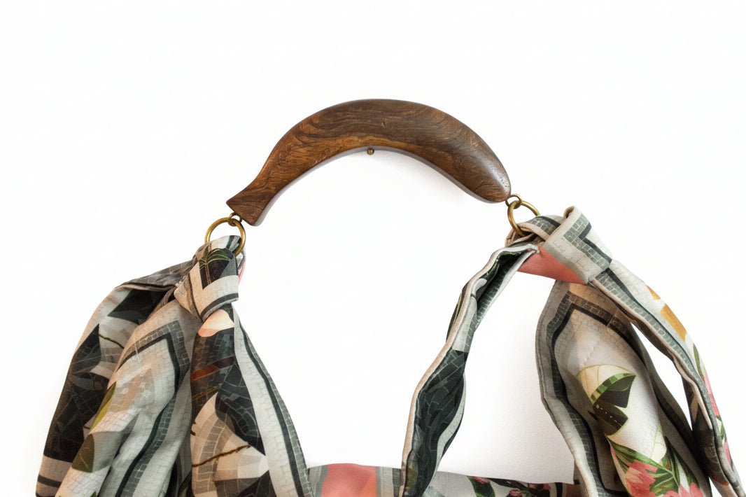 Borsa "Foulard Bag " Alex-Max manico in legno - GrazieGio