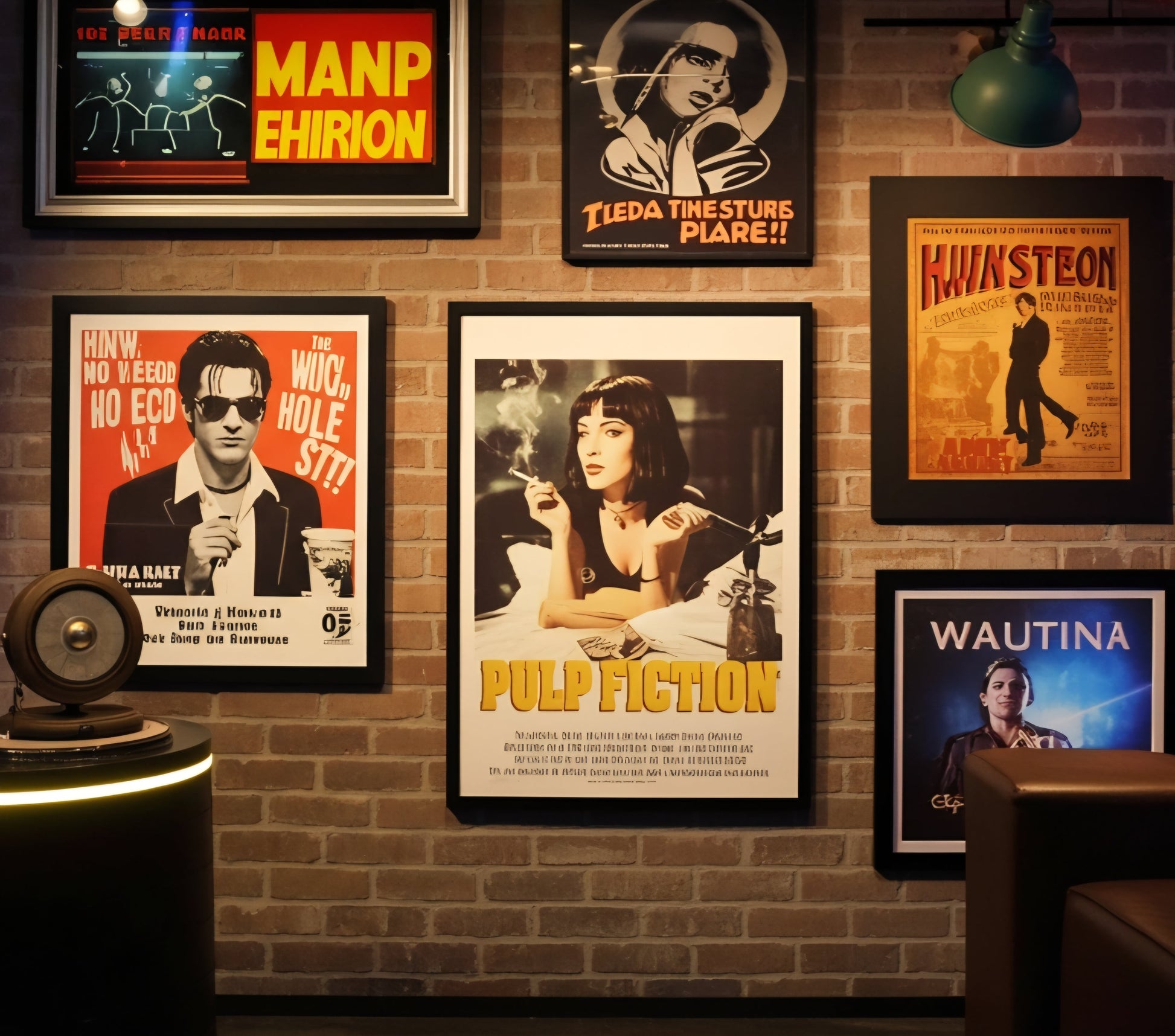 Placca Metallo Vintage Pulp Fiction 20x30cm Cinema Cult - GrazieGio