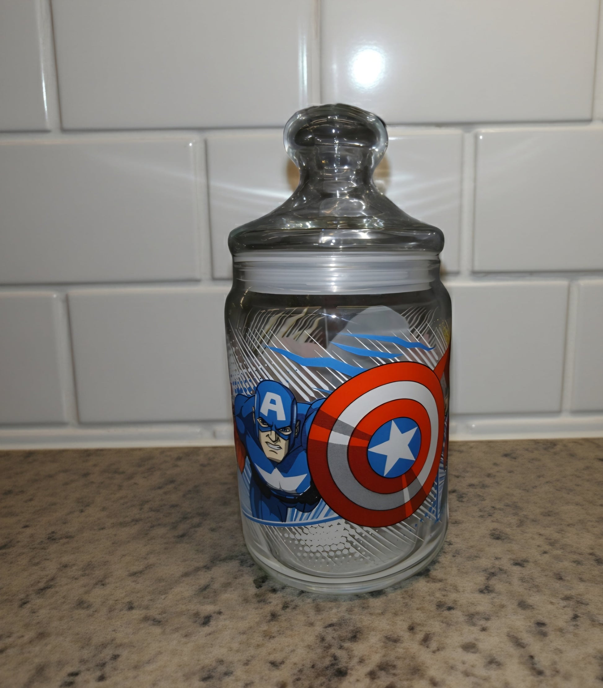 Barattolo decorato Capitan America - GrazieGio