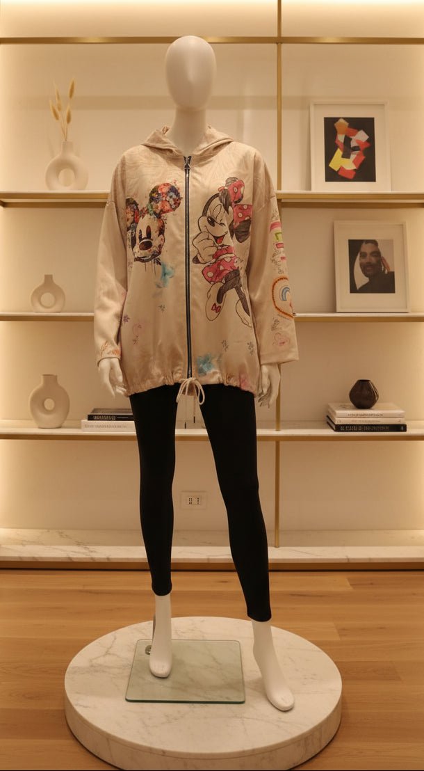 Felpa Oversize Streetwear "Iconic Pop" — Zip, Cappuccio & Grafica Urban - GrazieGio