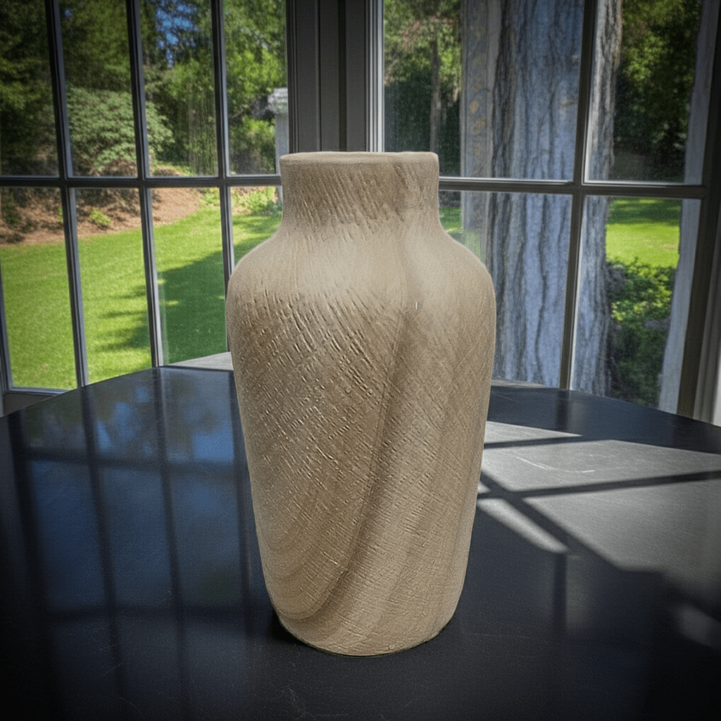 Vaso Effetto Ruvido Ceramica 22cm - Design Rustico Naturale - GrazieGio