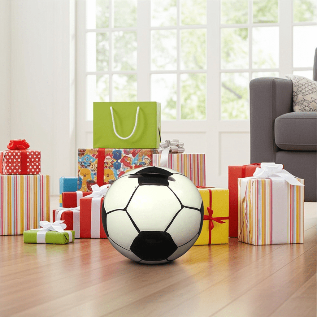 Salvadanaio Pallone da Calcio - Regalo Sportivo per Bambini - GrazieGio