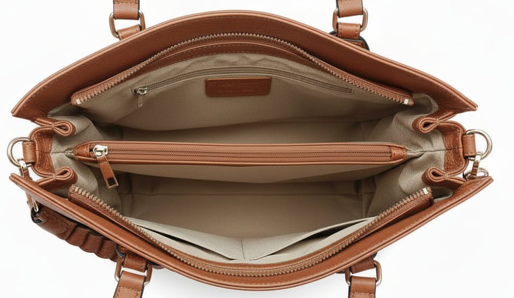 Borsa in Vera Pelle Martellata con Tracolla - GrazieGio - GrazieGio