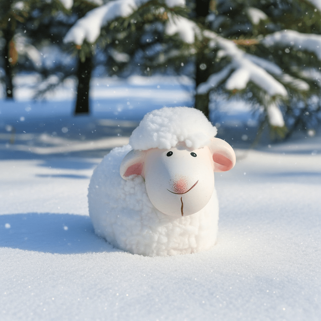 Pecorella Decorativa Morbida 10cm - GrazieGio