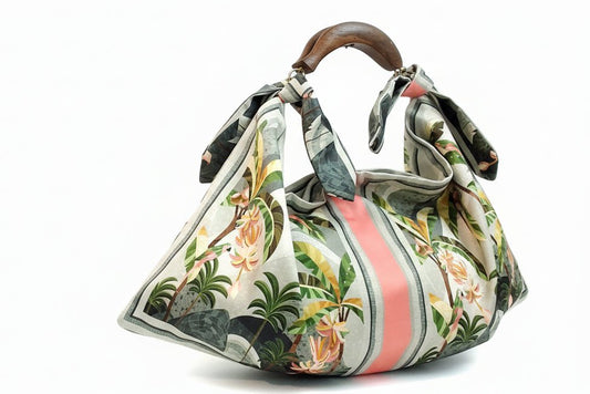 Borsa "Foulard Bag " Alex-Max manico in legno - GrazieGio