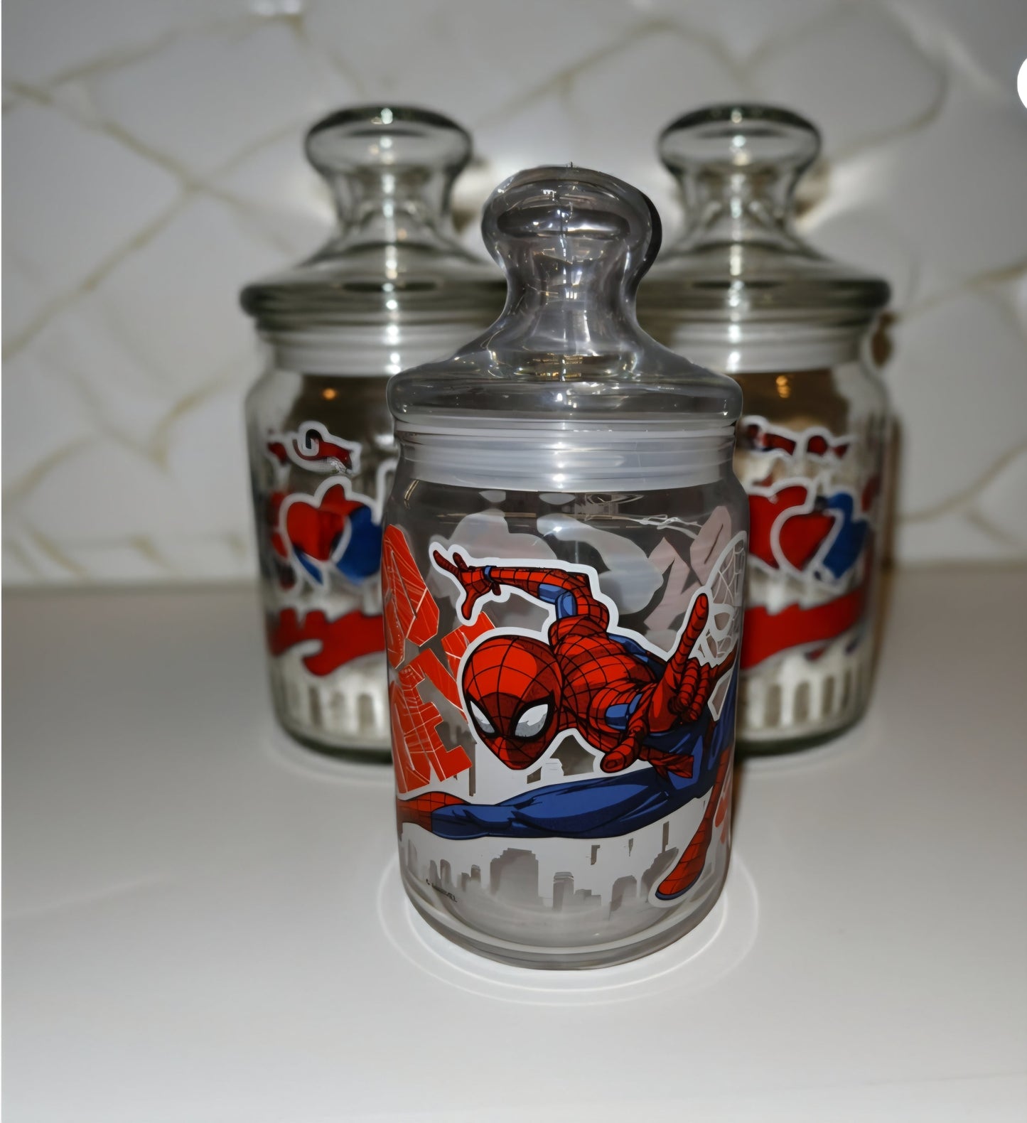 Barattolo decorato Spidermann - GrazieGio