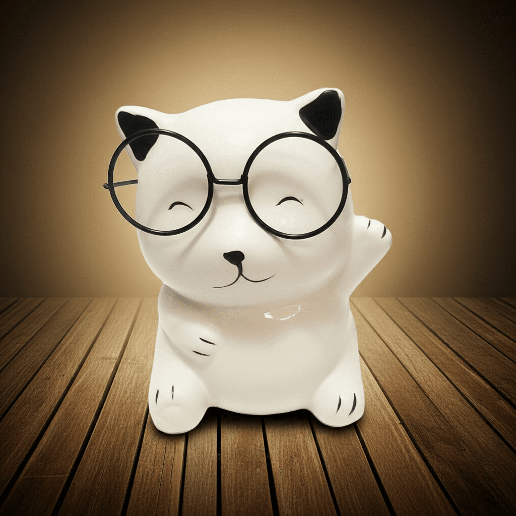 Salvadanaio Cagnolino con Occhiali 250g - Regalo Divertente - GrazieGio