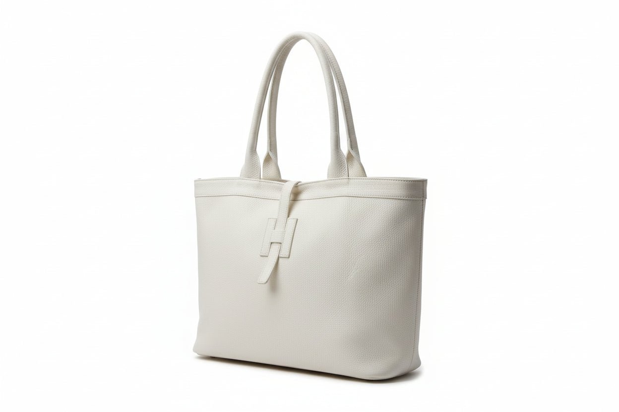 Borsa Shopper " H " pelle martellata - GrazieGio