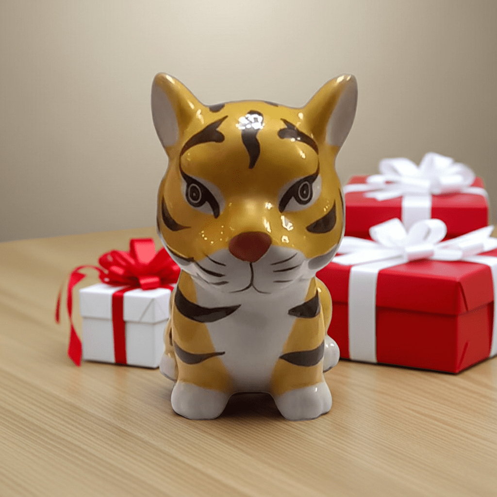 Salvadanaio Tigre 250g - Regalo Divertente Bambini Animali - GrazieGio
