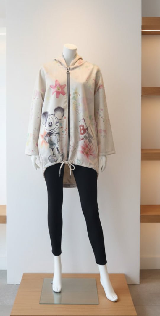 Felpa Oversize Streetwear "Iconic Pop" — Zip, Cappuccio & Grafica Urban - GrazieGio
