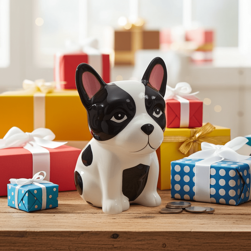 Salvadanaio Cagnolino 250g - Regalo Bambini Amanti Cani - GrazieGio