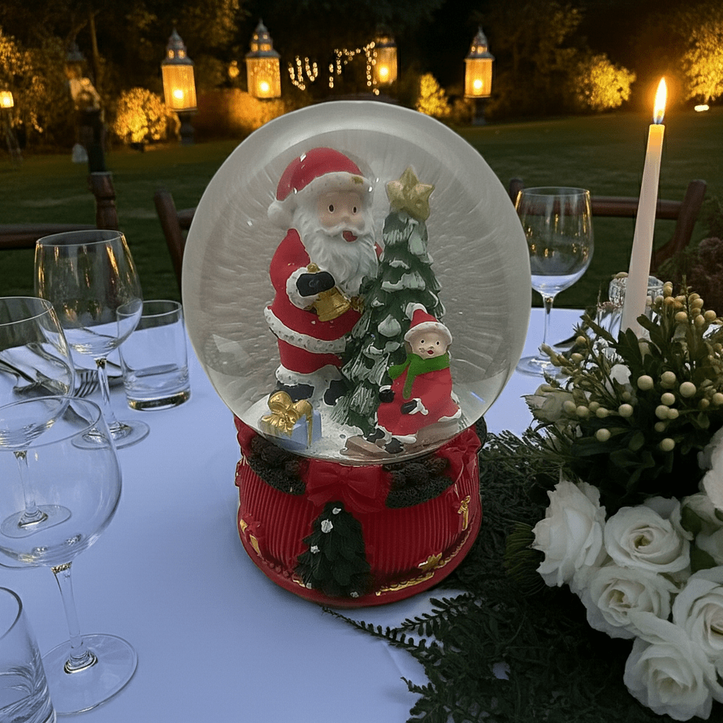 Palla di Neve Musicale Natalizia con Carillon 14cm - GrazieGio