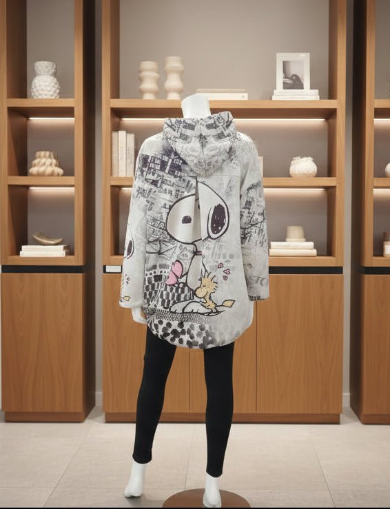 Felpa Oversize Streetwear "Iconic Pop" — Zip, Cappuccio & Grafica Urban - GrazieGio