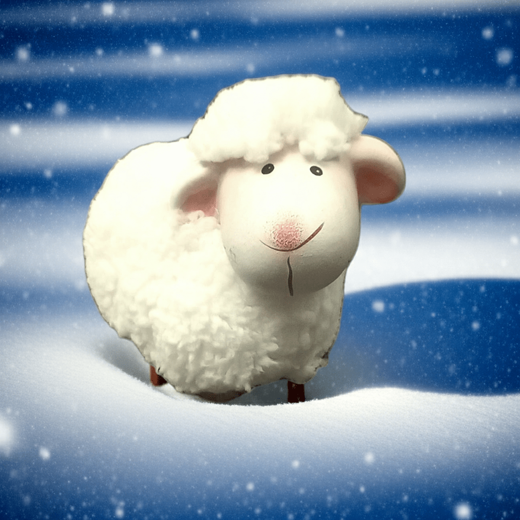 Pecorella Decorativa Morbida 10cm - GrazieGio