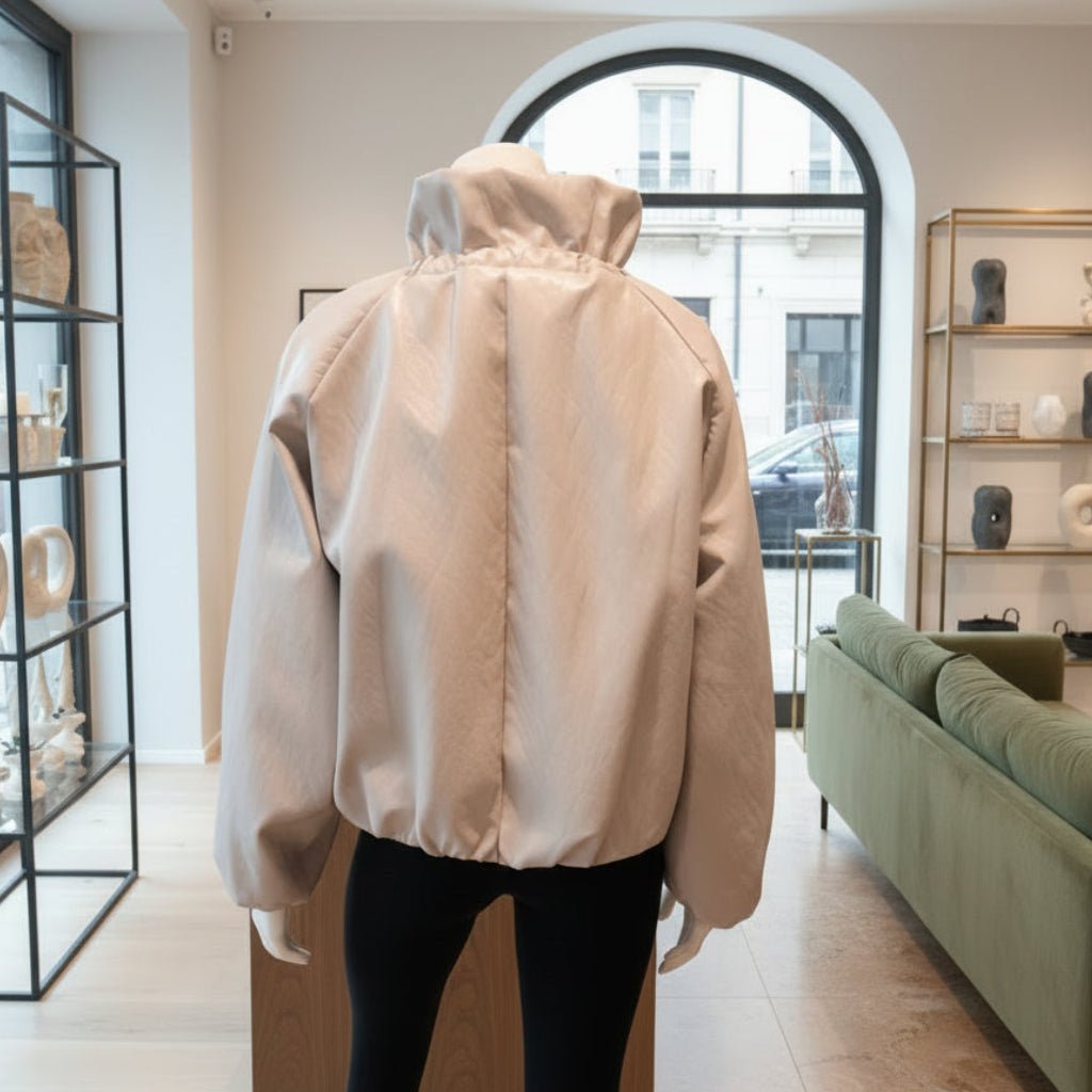 Giubbotto Bomber Oversize in Ecopelle – Made in Italy - GrazieGio