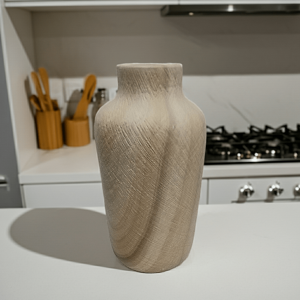 Vaso Effetto Ruvido Ceramica 22cm - Design Rustico Naturale - GrazieGio